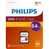 Philips FM64SD55B - SDXC kaart 64GB - Class 10 - UHS-I U1