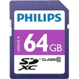 Philips FM64SD55B - SDXC kaart 64GB - Class 10 - UHS-I U1