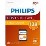 Philips SDXC geheugenkaart 128GB - Class 10 - UHS-I U1 - FM12SD55B