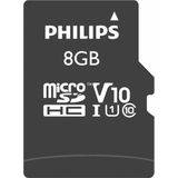 Philips Micro SDHC Kaart 8GB - Class 10 UHS-I - Inclusief SD Adapter