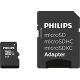 Philips Micro SDHC Kaart 8GB - Class 10 UHS-I - Inclusief SD Adapter