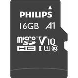 Philips FM16MP45B Micro SDHC kaart 16GB incl. adapter Class 10 UHS I U1