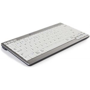 BakkerElkhuizen UltraBoard 950 Wireless toetsenbord Bluetooth AZERTY Belgisch Licht Grijs, Wit