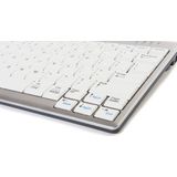 BakkerElkhuizen Ultraboard 950 - Mini Toetsenbord - Compact - Bedraad - Zilver/ Wit
