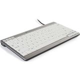 BakkerElkhuizen Ultraboard 950 - Mini Toetsenbord - Compact - Bedraad - Zilver/ Wit