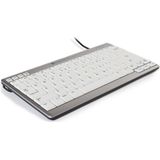 BakkerElkhuizen Ultraboard 950 - Mini Toetsenbord - Compact - Bedraad - Zilver/ Wit