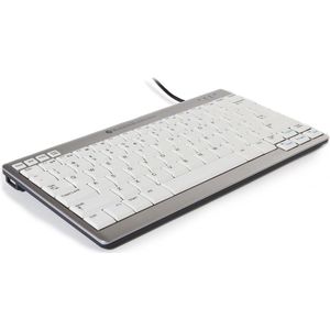 BakkerElkhuizen UltraBoard 950 Compact toetsenbord, US Layout QWERTY, Bedraad, Lichtgrijs/Wit