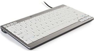 BakkerElkhuizen Ultraboard 950 - Mini Toetsenbord - Compact - Bedraad - Zilver/ Wit