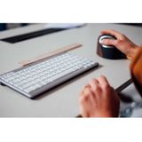 BakkerElkhuizen UltraBoard 950 - Compact Toetsenbord - Bluetooth - Wit/ Zilver