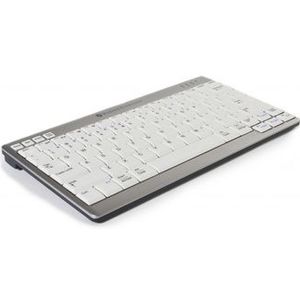 BakkerElkhuizen UltraBoard 950 - Compact Toetsenbord - Bluetooth - Wit/ Zilver