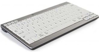BakkerElkhuizen UltraBoard 950 - Compact Toetsenbord - Bluetooth - Wit/ Zilver