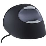 Evoluent D Ergonomische Muis - Small - Rechts - Bedraad - Donkergrijs