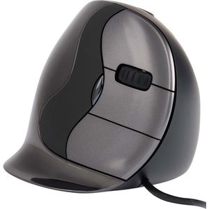 Evoluent D Ergonomische Muis - Small - Rechts - Bedraad - Donkergrijs