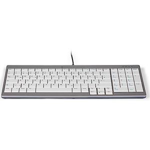 Bakker Elkhuizen Ultrabord 960 (DE, Bedraad), Toetsenbord, Grijs