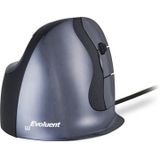 BakkerElkhuizen - Evoluent D - Verticale Muis - Bedraad - Zwart/Donkergrijs/Zilver