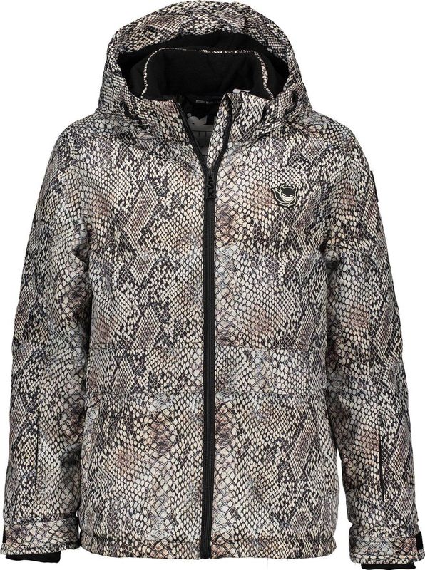 SuperRebel - Technisch Winterjack - Slangenprint - Polyester - Functionele Details