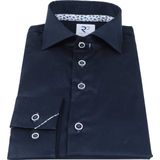 R2 - Overhemd - Donkerblauw - Extra Lange Mouwen