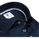 R2 - Overhemd - Donkerblauw - Extra Lange Mouwen