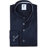 R2 - Overhemd - Donkerblauw - Extra Lange Mouwen