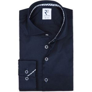 R2 - Overhemd - Donkerblauw - Extra Lange Mouwen