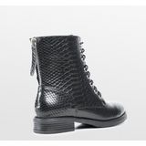 PS Poelman - YARI - Veterboots - Zwart - Imitatieleren Slangenprint