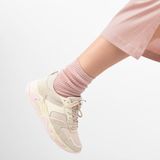 PS Poelman - MINION Sneakers - Beige Taupe Roze Multi - Suède Mesh Lakleer Details