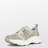 PS Poelman - TOKIO - Sneakers - Grijs - Mesh - Leer - Suède