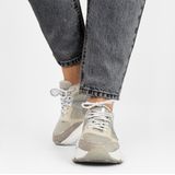 PS Poelman - TOKIO - Sneakers - Grijs - Mesh - Leer - Suède