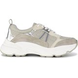 PS Poelman - TOKIO - Sneakers - Grijs - Mesh - Leer - Suède