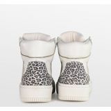 PS Poelman ESQUIMO Dames Hoge Sneakers - Wit Multi