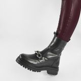 PS Poelman - LUNA - Dames Enkellaars - Zwart - Leer