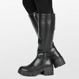 POSH by Poelman - NORI - Dames Hoge Laarzen - Zwart - Imitatieleer