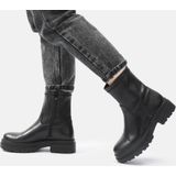 POSH by Poelman - ELA Dames Enkel Laarzen - Zwart - Imitatieleer