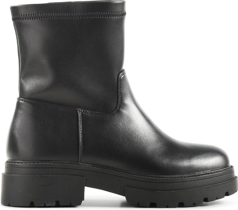 POSH by Poelman - ELA Dames Enkel Laarzen - Zwart - Imitatieleer