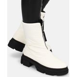 POSH by Poelman - MOON Dames Enkel Laarzen - Wit - Nylon Bovenwerk