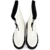 POSH by Poelman - MOON Dames Enkel Laarzen - Wit - Nylon Bovenwerk