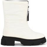 POSH by Poelman - MOON Dames Enkel Laarzen - Wit - Nylon Bovenwerk