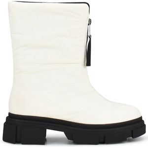 POSH by Poelman - MOON - Dames Enkel Laarzen - Wit - Nylon