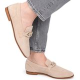 PS Poelman - JENNY Dames Loafers - Beige/Zand - Suède