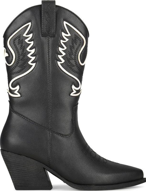 POSH by Poelman - BIBI Dames Laarzen - Zwart - Imitatieleer