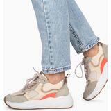 PS Poelman - TRIANGLE - Dames Sneakers - Groen - Suède en Mesh