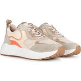 PS Poelman - TRIANGLE - Dames Sneakers - Groen - Suède en Mesh