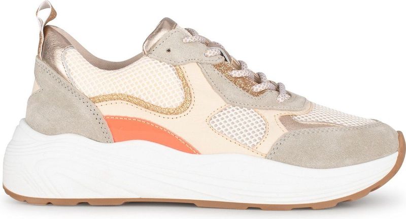 PS Poelman - TRIANGLE - Dames Sneakers - Groen - Suède en Mesh