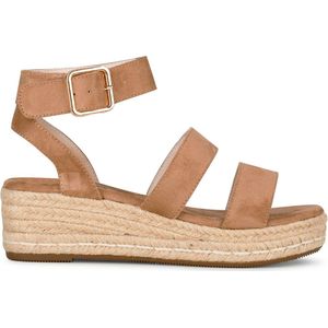 POSH by Poelman JUNE Sandalen - Beige - Imitatieleer