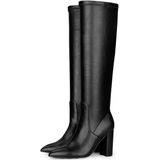 POSH by Poelman - Lauren - Knielaarzen - Zwart - Imitatieleer