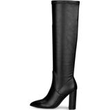 POSH by Poelman - Lauren - Knielaarzen - Zwart - Imitatieleer