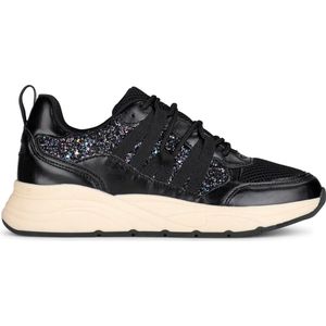 POSH by Poelman - Gemma - Sneakers - Zwart - Imitatieleer - Glitters