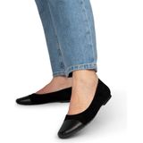 PS Poelman Suède Ballerina's Zwart