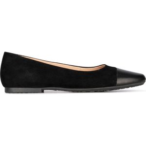 PS Poelman Suède Ballerina's Zwart