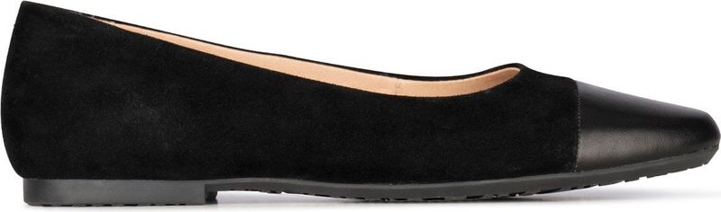 PS Poelman Suède Ballerina's Zwart